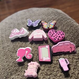 Crocs Jibbitz Barbie Butterflues Pink